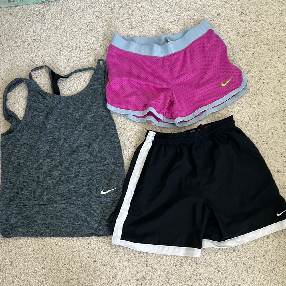 Nike Athletic Tank and Shorts - bundle